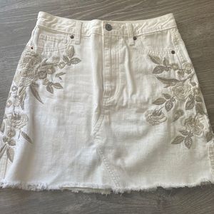 abercrombie jean skirt